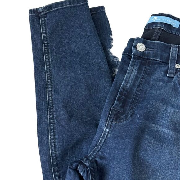 7 For All Mankind B(air) The Skinny Duchess Wash Jeans Sz 27 - Picture 2 of 10